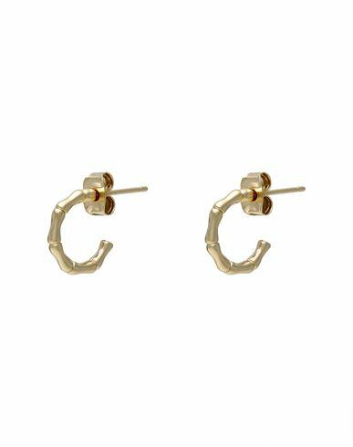 Estella Bartlett Small Bamboo Hoop Earrings - Gold Woman Earrings Gold Brass Cover