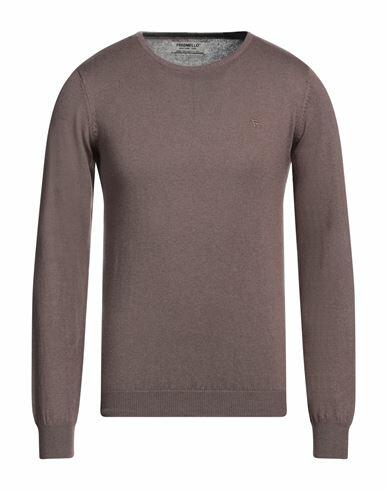 Fred Mello Man Sweater Khaki Cotton, Wool Cover