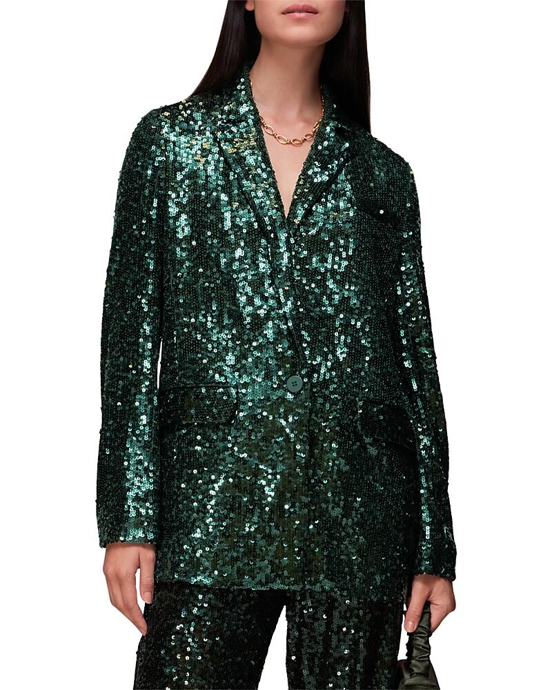 Whistles Sequined Single Breasted Blazer Cover