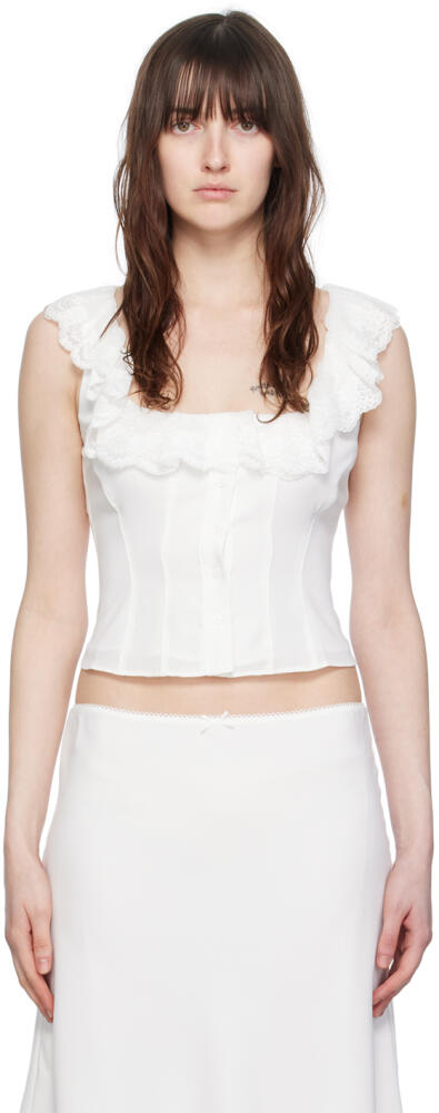 GUIZIO White Paloma Tank Top Cover