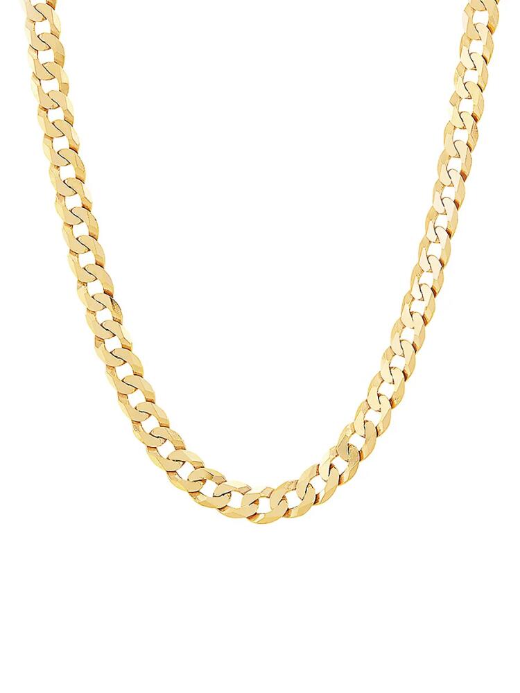 Saks Fifth Avenue Made in Italy Men's 14K Goldplated Sterling Silver Curb Chain Necklace/24" Cover