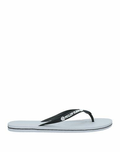 Philipp Plein Man Thong sandal Black Rubber Cover