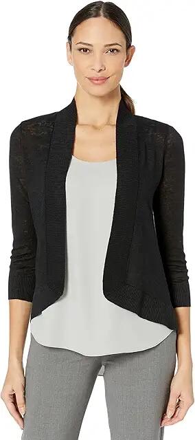 Tommy Bahama Lea Open Cardigan (Black) Women's Sweater Cover