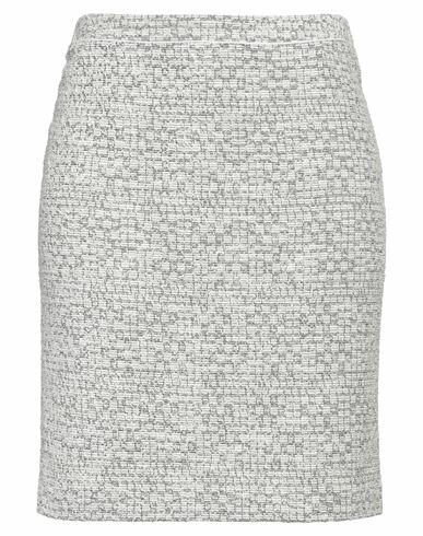 Boss Hugo Boss Woman Midi skirt White Cotton, Polyamide, Linen Cover