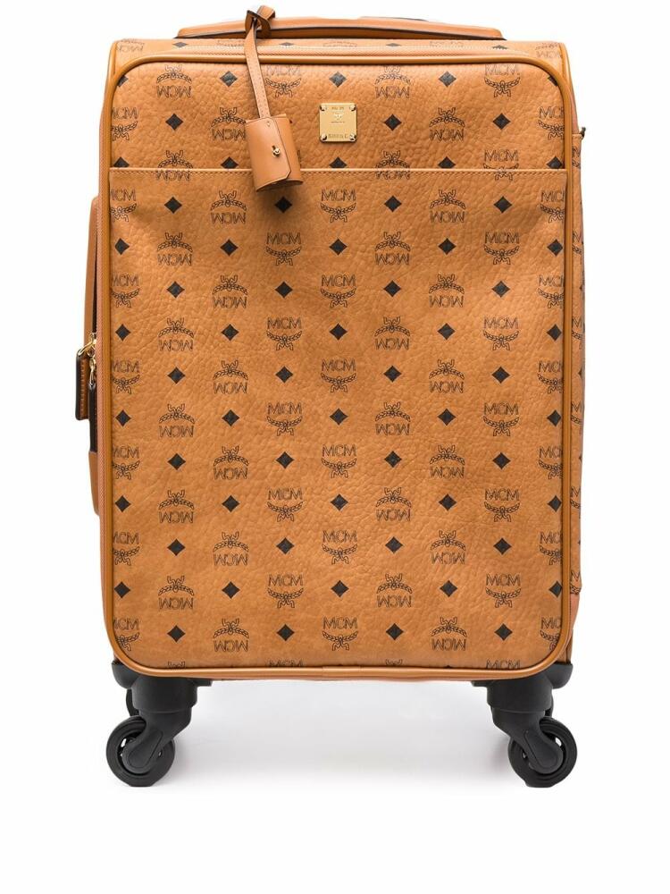 MCM medium Ottomar carry-on trolley - Brown Cover