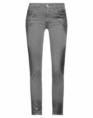 Cycle Woman Pants Grey Cotton, Elastane Cover