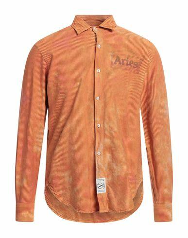 Aries Man Shirt Orange Cotton Cover