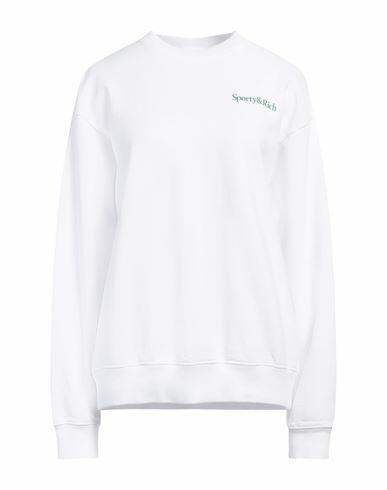 Sporty & Rich Woman Sweatshirt White Cotton Cover