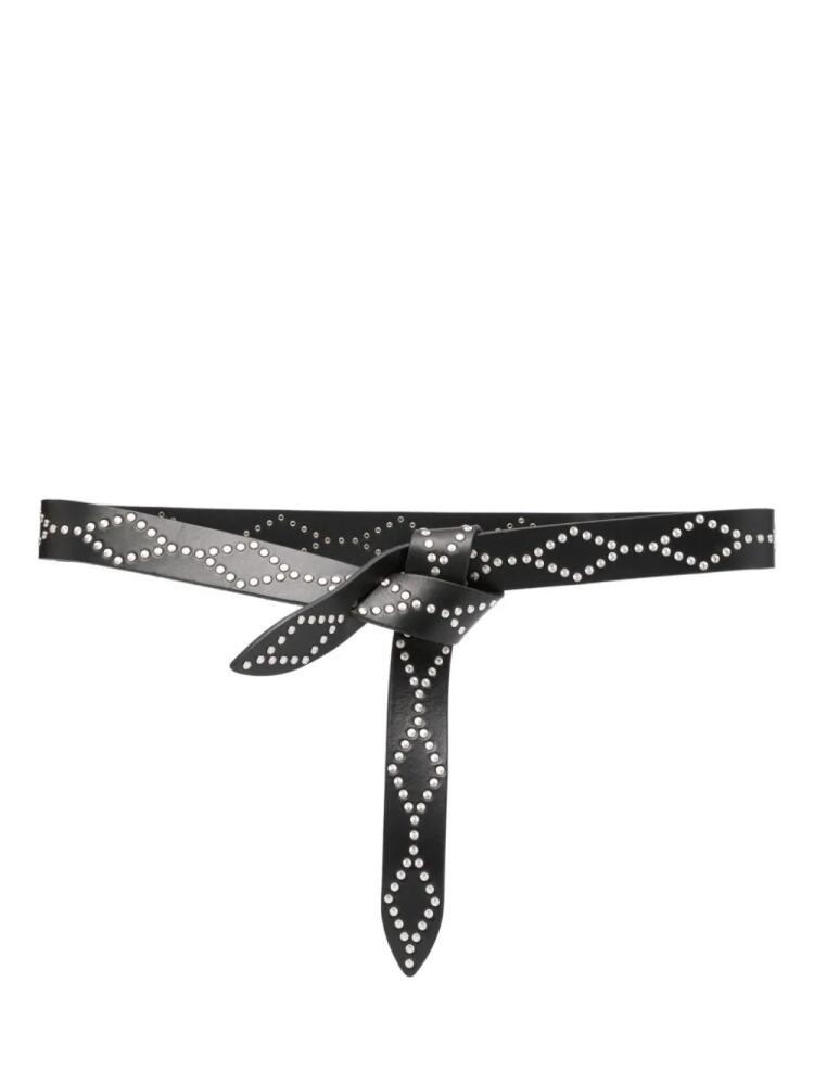 ISABEL MARANT Lecce leather belt - Black Cover