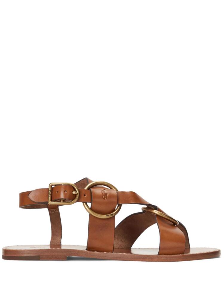 Polo Ralph Lauren Polo Pony leather sandals - Brown Cover