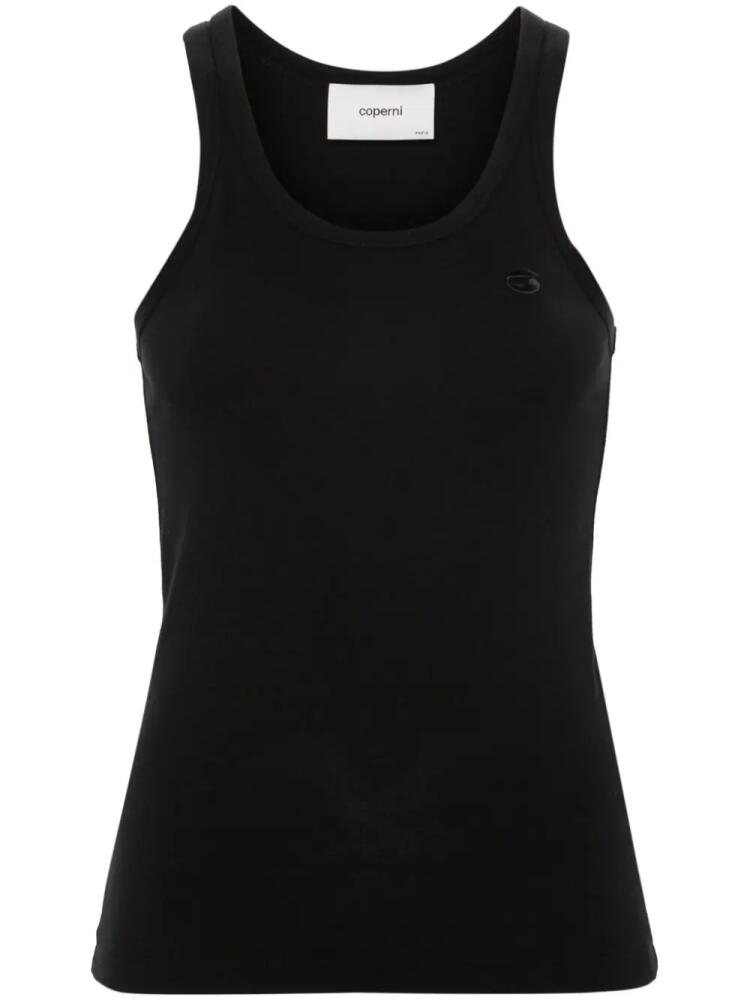 Coperni embroidered-logo tank top - Black Cover