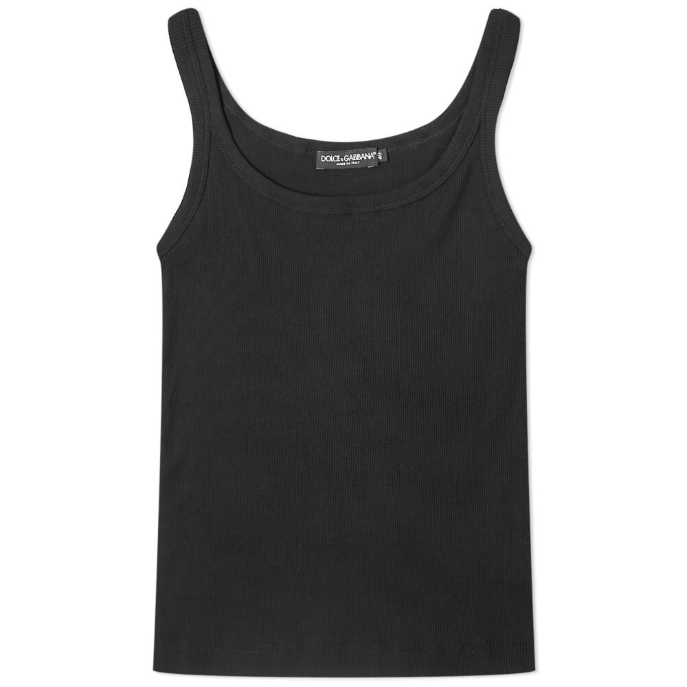 Dolce & Gabbana Women's Cotton Vest Top in Black Cover