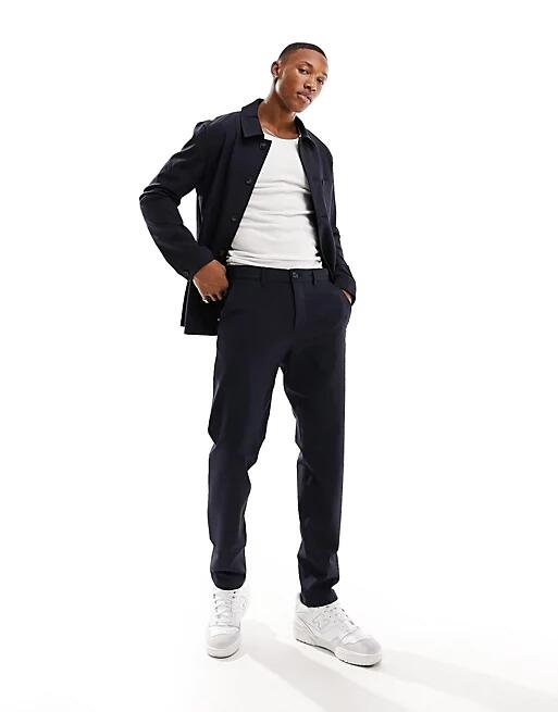 Selected Homme slim fit suit pants in navy Cover