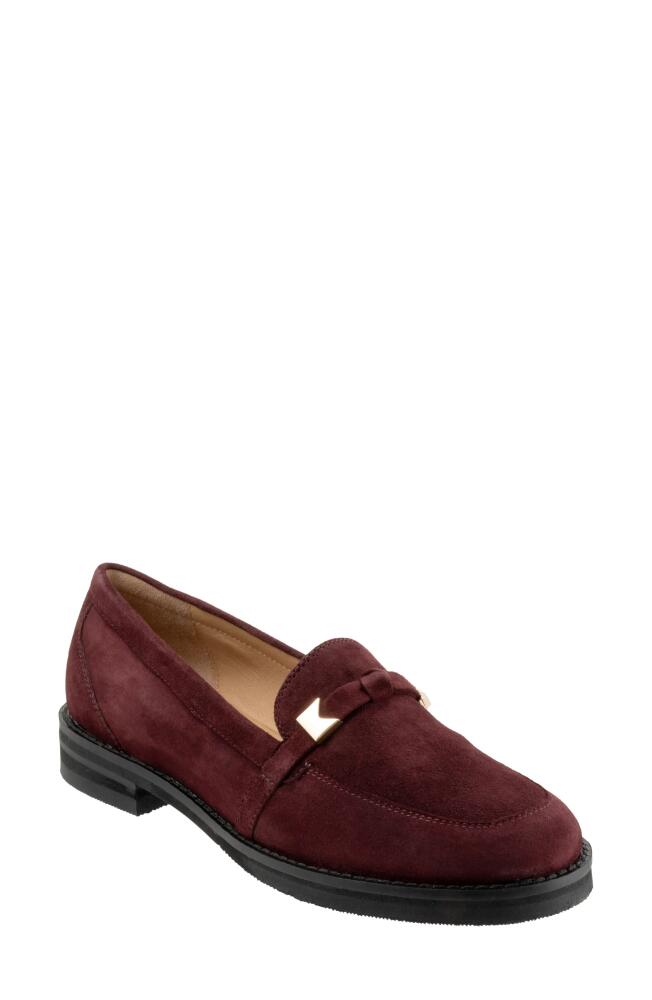 Trotters Femi Loafer in Oxblood Suede Cover