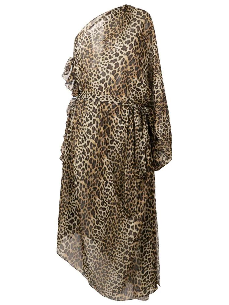 Olympiah leopard print silk beach dress - Brown Cover