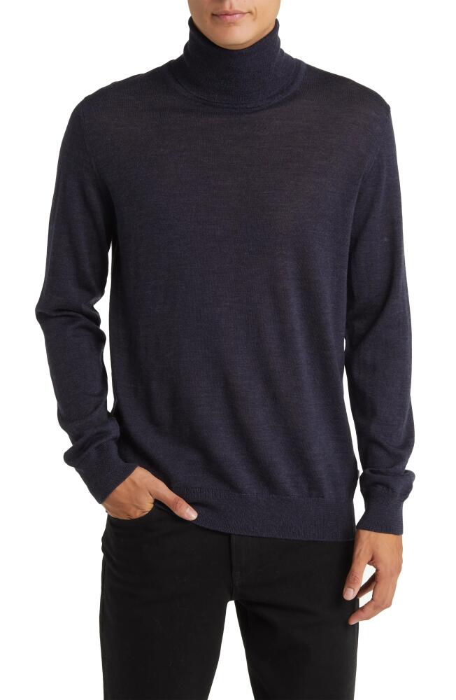 NN07 Richard 6630 Merino Wool Turtleneck Sweater in Navy Melange Cover