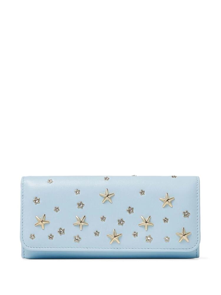 Jimmy Choo Nino star stud-embellished wallet - Blue Cover