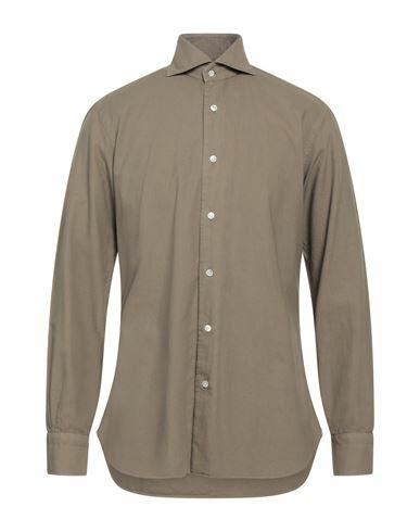 Dandylife By Barba Man Shirt Khaki Size 16 ½ Cotton Cover