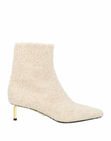 Off-white Woman Ankle boots Beige Leather Cover