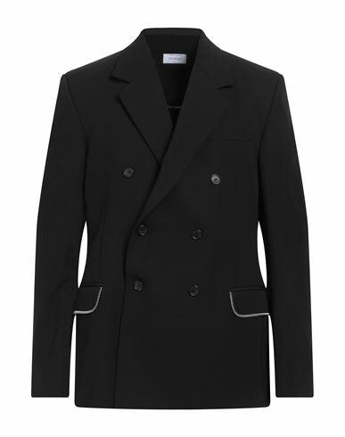 Off-white Man Blazer Black Virgin Wool Cover