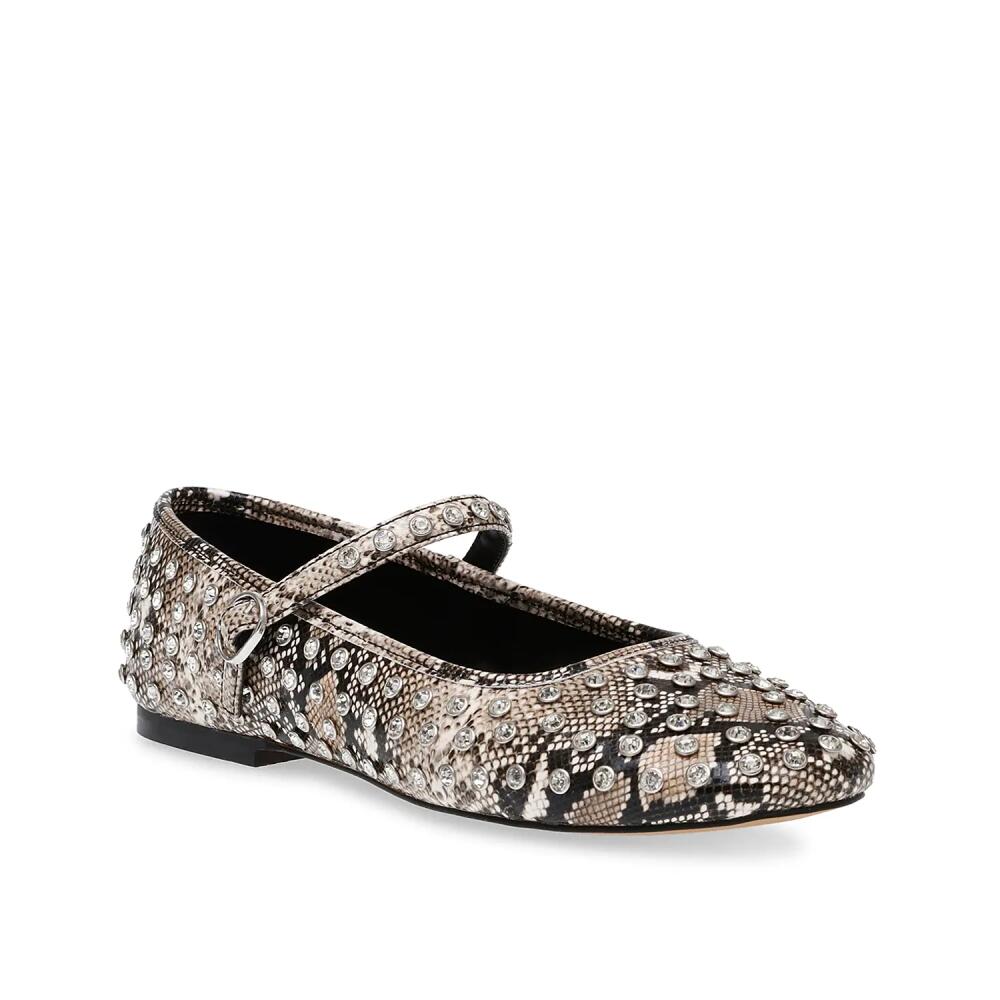 Steve Madden Vinetta Mary Jane Flat | Women's | Natural Snake Print Cover