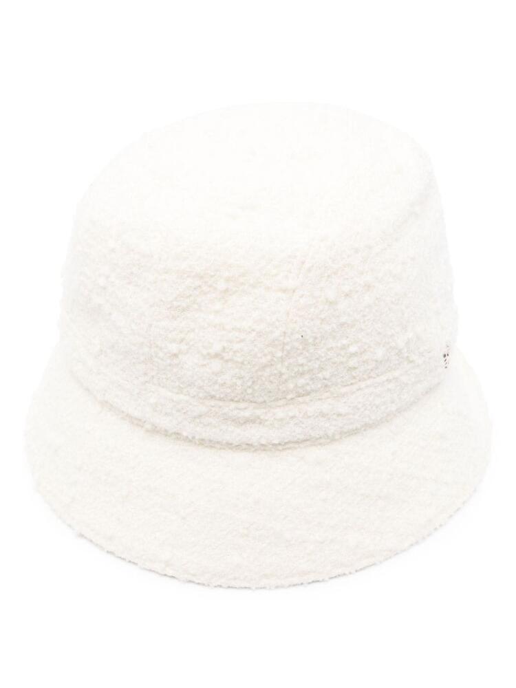 Helen Kaminski Adelia bouclé bucket hat - White Cover