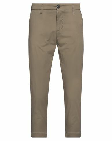 Imperial Man Pants Military green Cotton, Elastane Cover