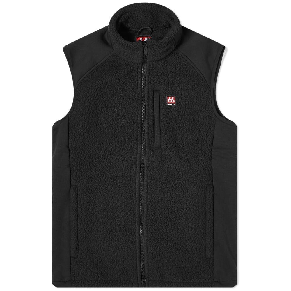 66° North Men's Tindur Sherling Vest in Black Cover