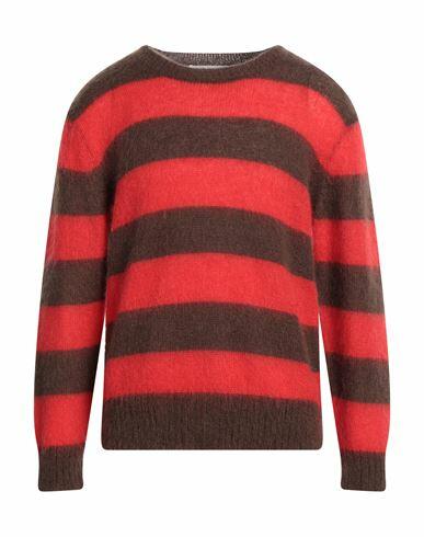 Amaranto Man Sweater Brown Mohair wool, Polyamide, Wool Cover