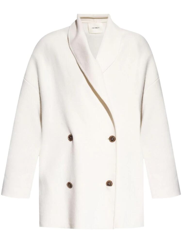 Lisa Yang Linda double-breasted cashmere coat - Neutrals Cover