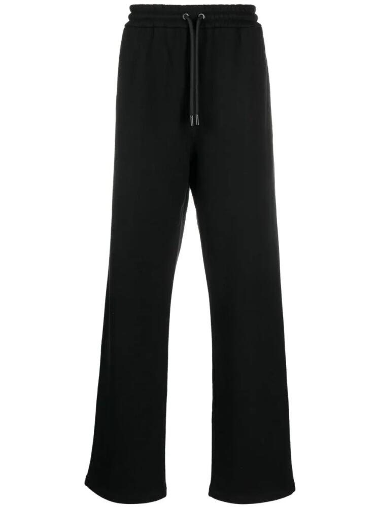 Off-White logo-embroidered cotton track pants - Black Cover