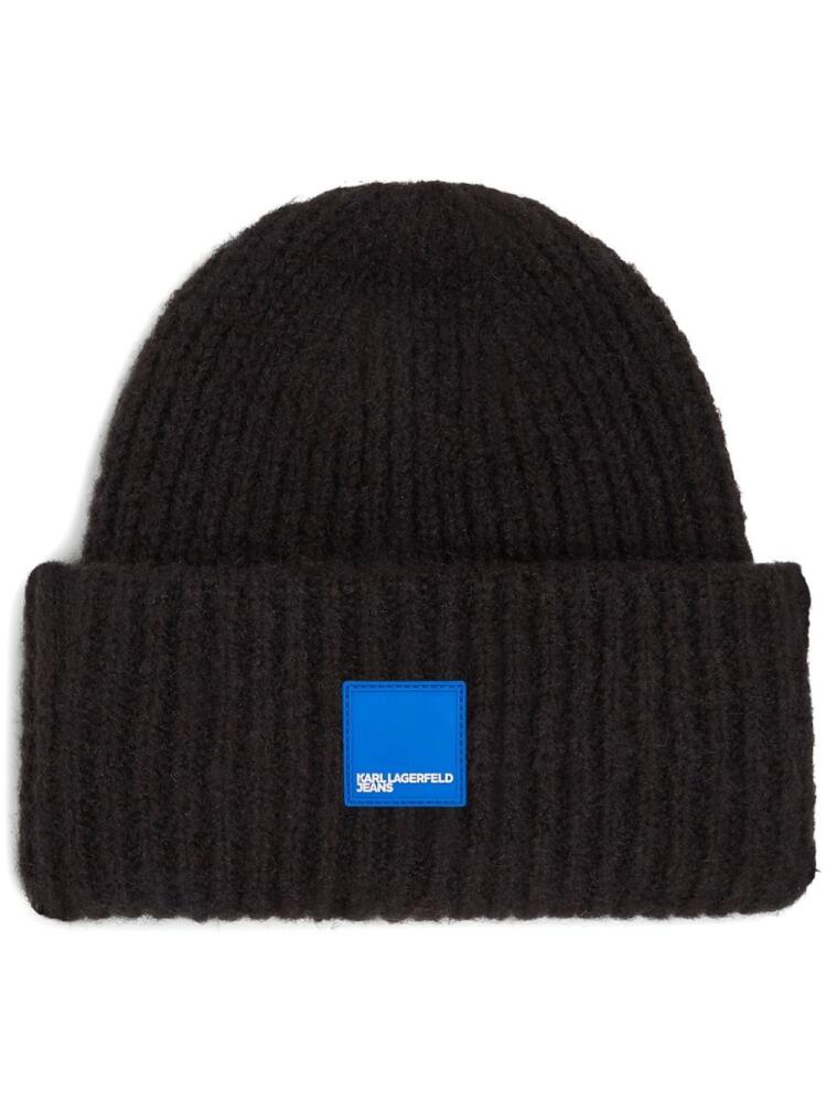 Karl Lagerfeld Jeans Box Logo beanie - Black Cover