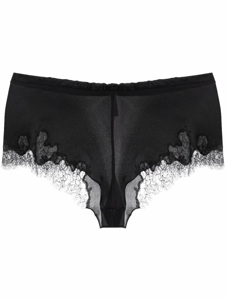 Carine Gilson floral-detail briefs - Black Cover