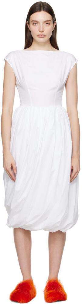 Marni White Balloon Midi Dress Cover