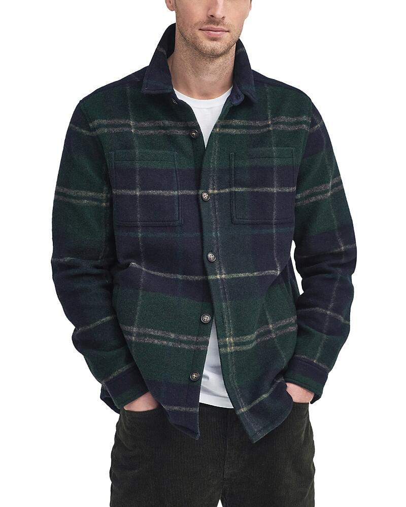 Barbour Chapter Check Tailored Fit Button Down Overshirt Cover