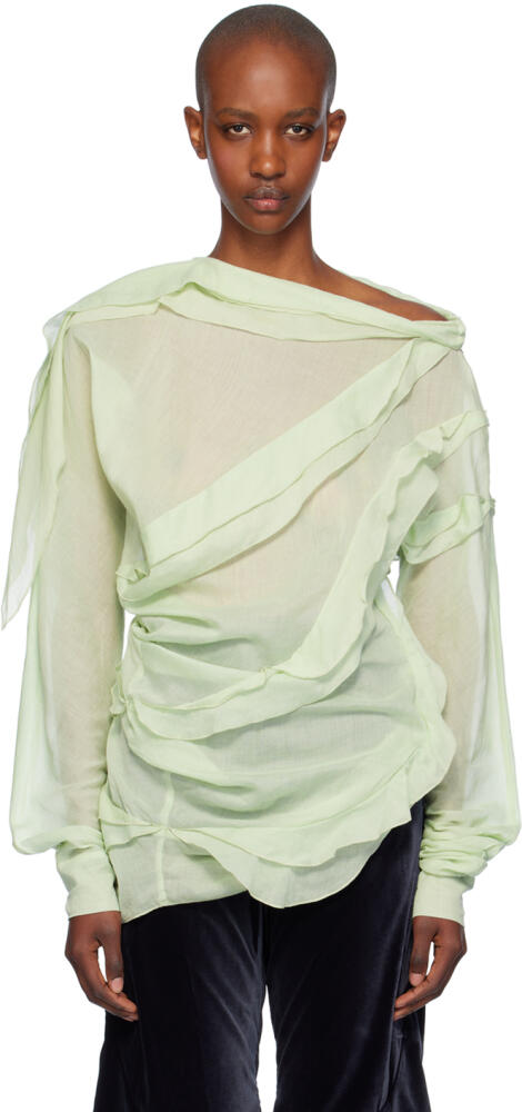 Kiko Kostadinov Green Chacobsa Blouse Cover