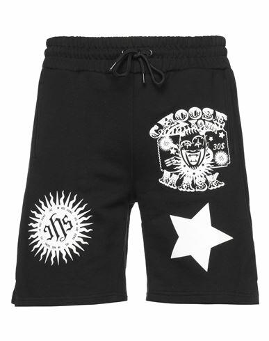 Ihs Man Shorts & Bermuda Shorts Black Cotton Cover