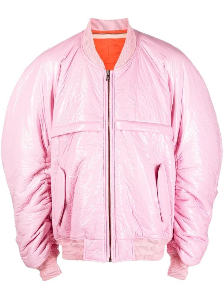 Walter Van Beirendonck Cercle bomber jacket - Pink Cover