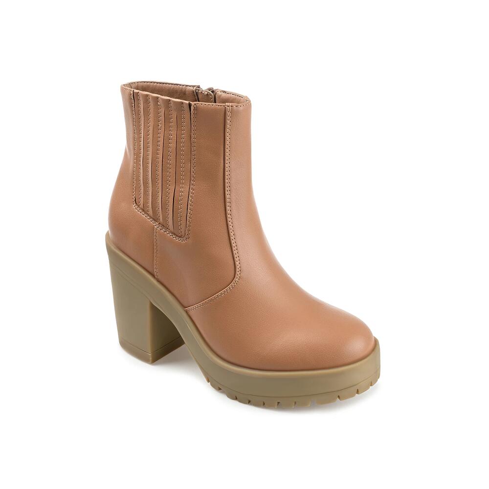 Journee Collection Riplee Platform Bootie | Women's | Tan Cover