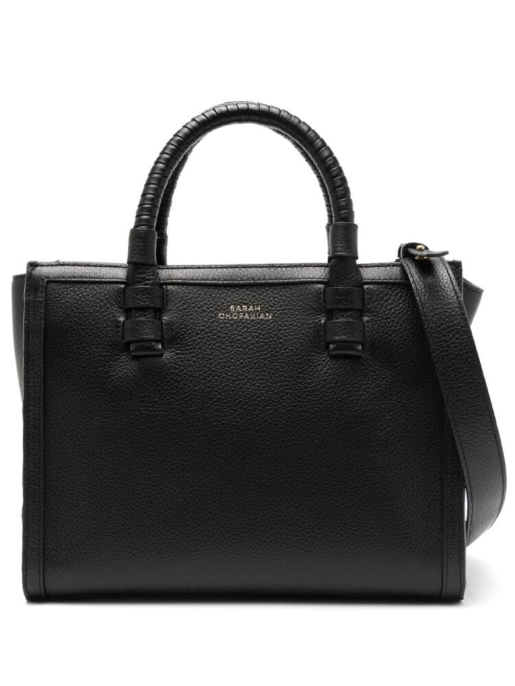 Sarah Chofakian Janet leather tote bag - Black Cover