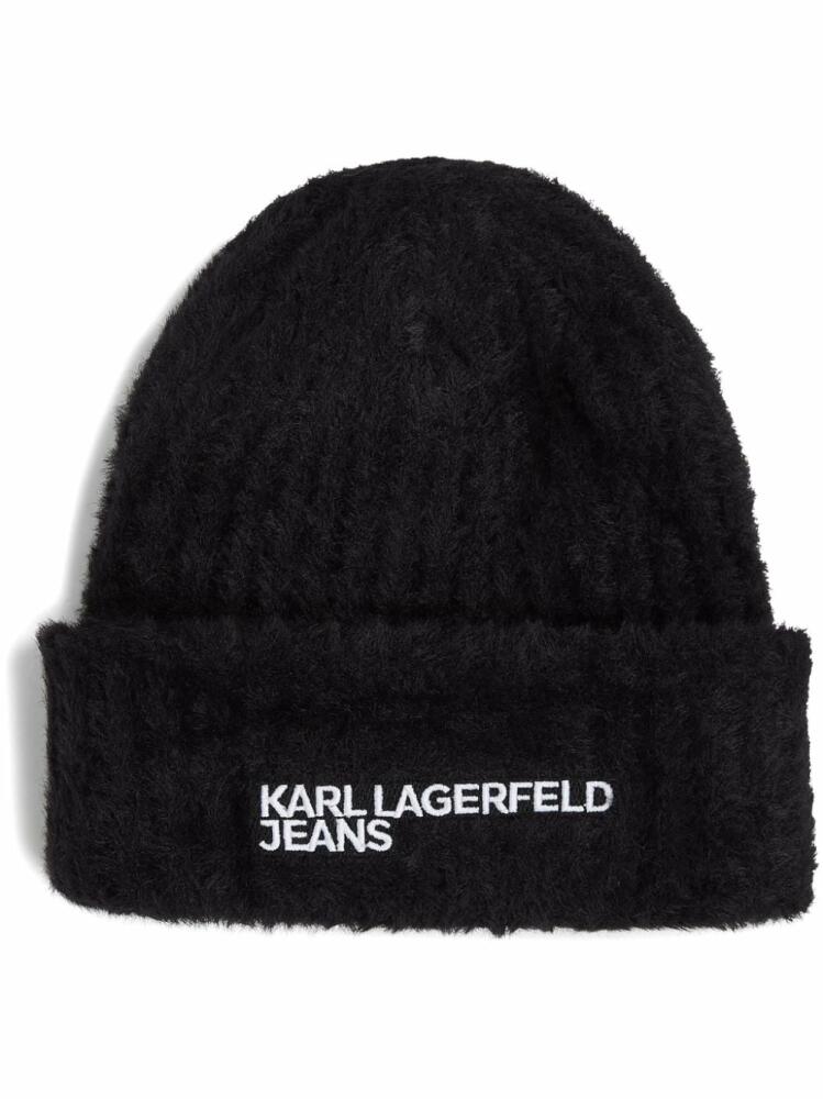 Karl Lagerfeld Jeans Fluffy beanie - Black Cover