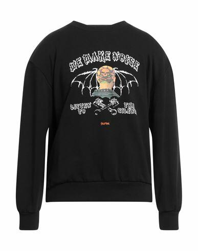 Self Made By Gianfranco Villegas Man Sweatshirt Black Cotton Cover