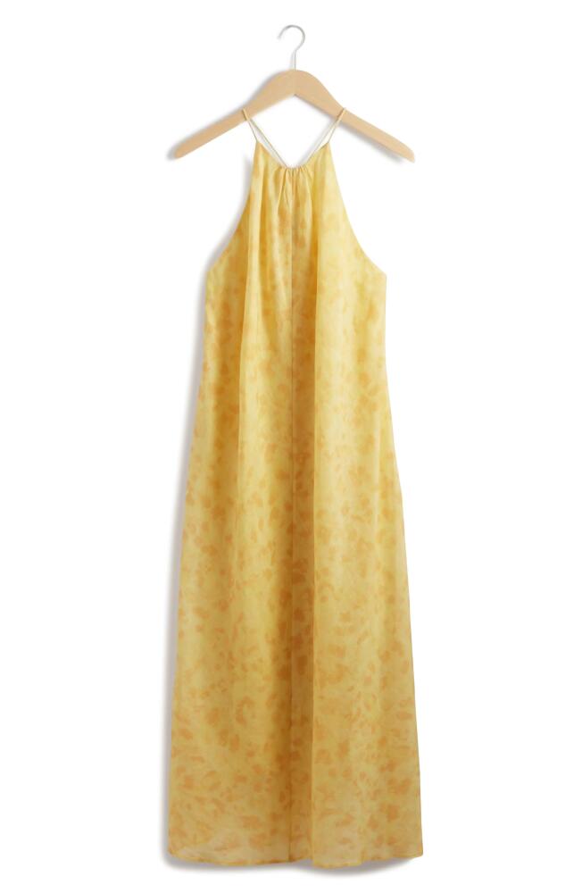 & Other Stories Print Sleeveless Maxi Dress in Yellow Medium Cover