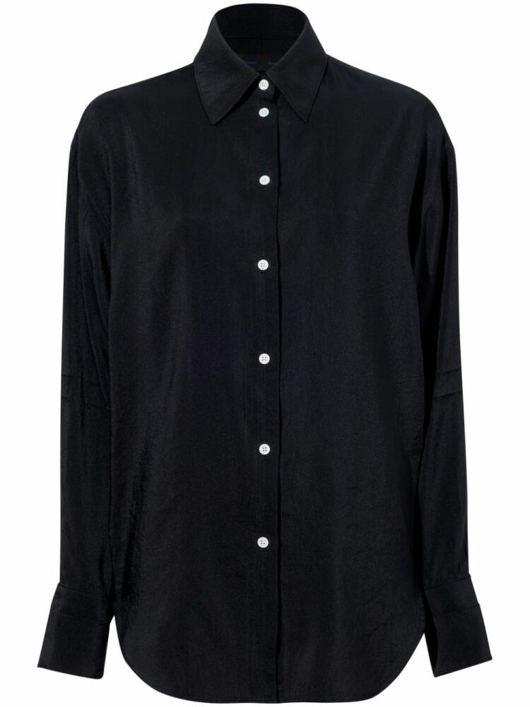 Proenza Schouler Lydia long-sleeve shirt - Black Cover