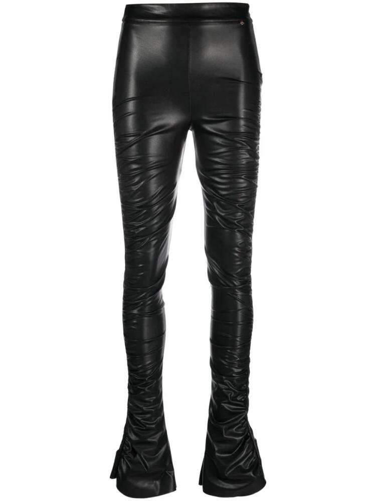 NISSA ruched skinny trousers - Black Cover