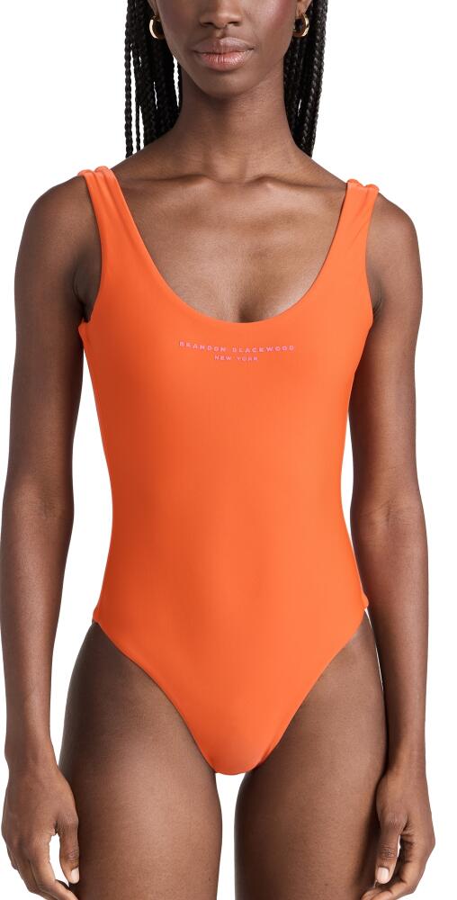 Brandon Blackwood Logo One Piece Orange/Hot Pink Logo Cover