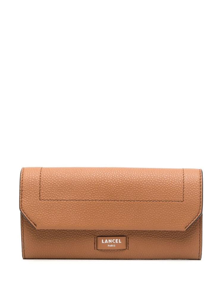 Lancel pebbled-leather purse - Neutrals Cover