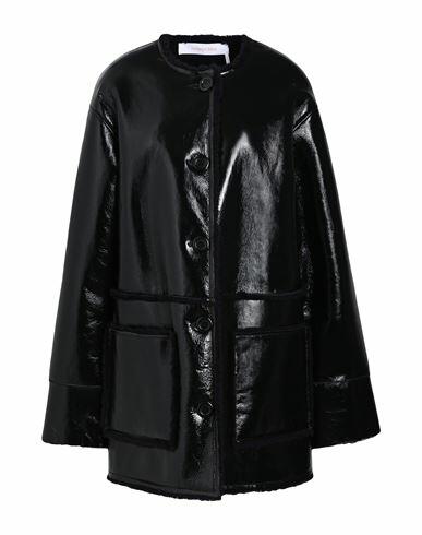 See By Chloé Woman Coat Black Lambskin Cover