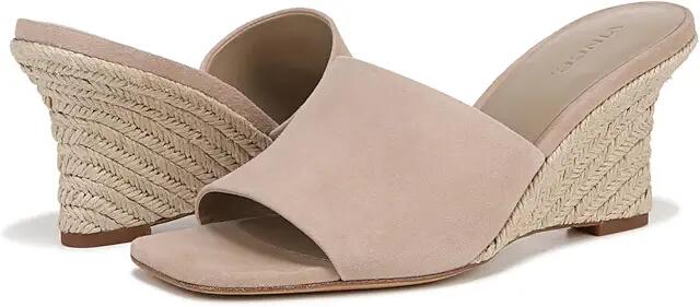 Vince Pia Wedge Slide Sandals (Taupe Clay Espadrille) Women's Sandals Cover