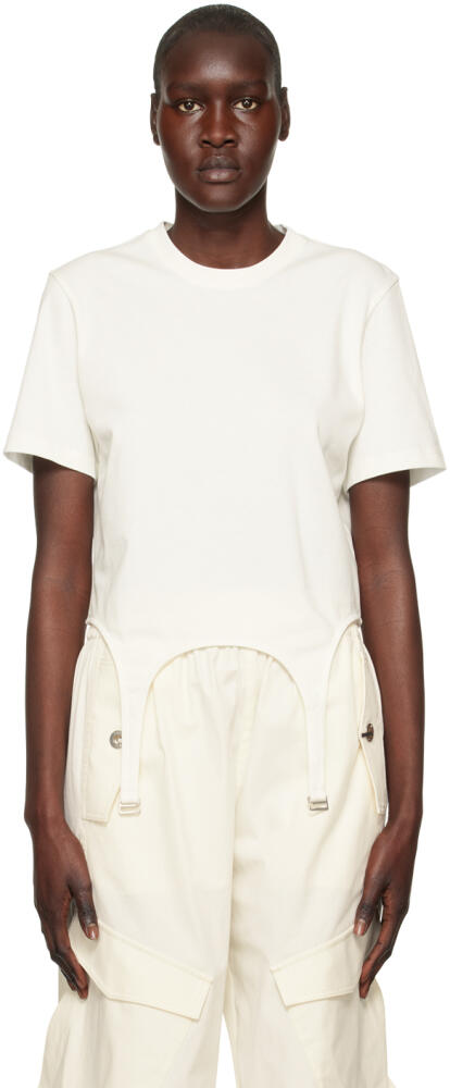 Dion Lee White Garter T-Shirt Cover